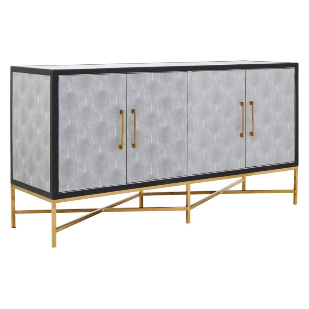 Beaumonde Home Cadiz Grey Shagreen Sideboard