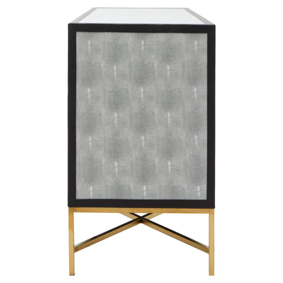 Beaumonde Home Cadiz Grey Shagreen Sideboard