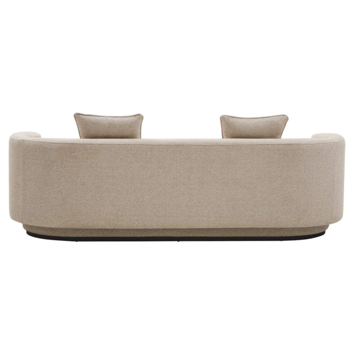 Beaumonde Home Oratino Ivory Linen Fabric 3 Seater Sofa