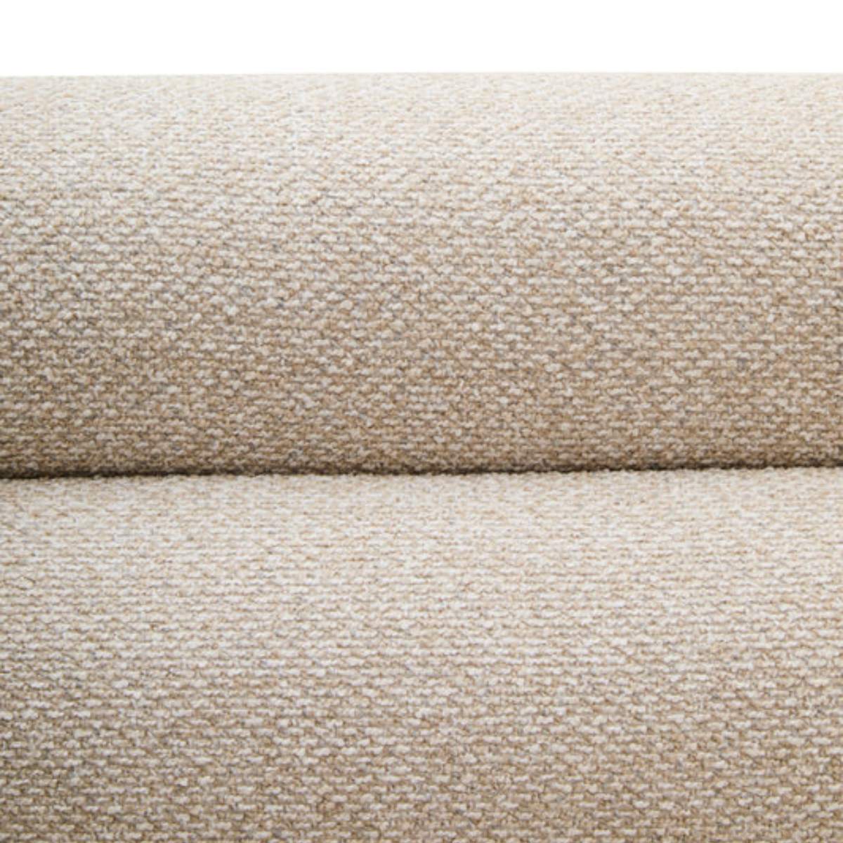 Beaumonde Home Oratino Ivory Linen Fabric 3 Seater Sofa