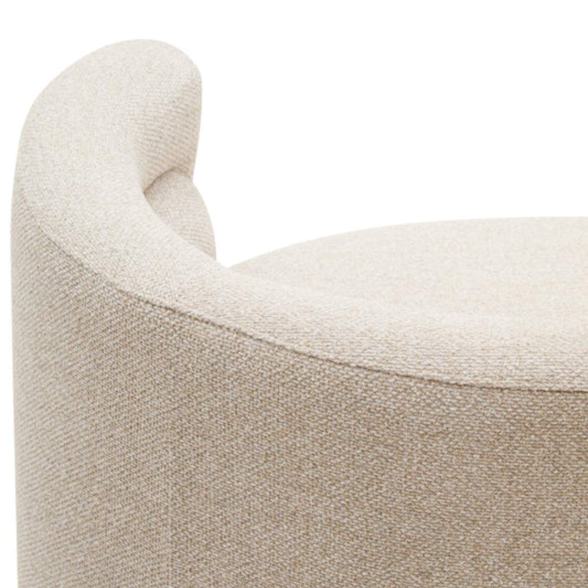 Beaumonde Home Oratino Ivory Linen Fabric 3 Seater Sofa