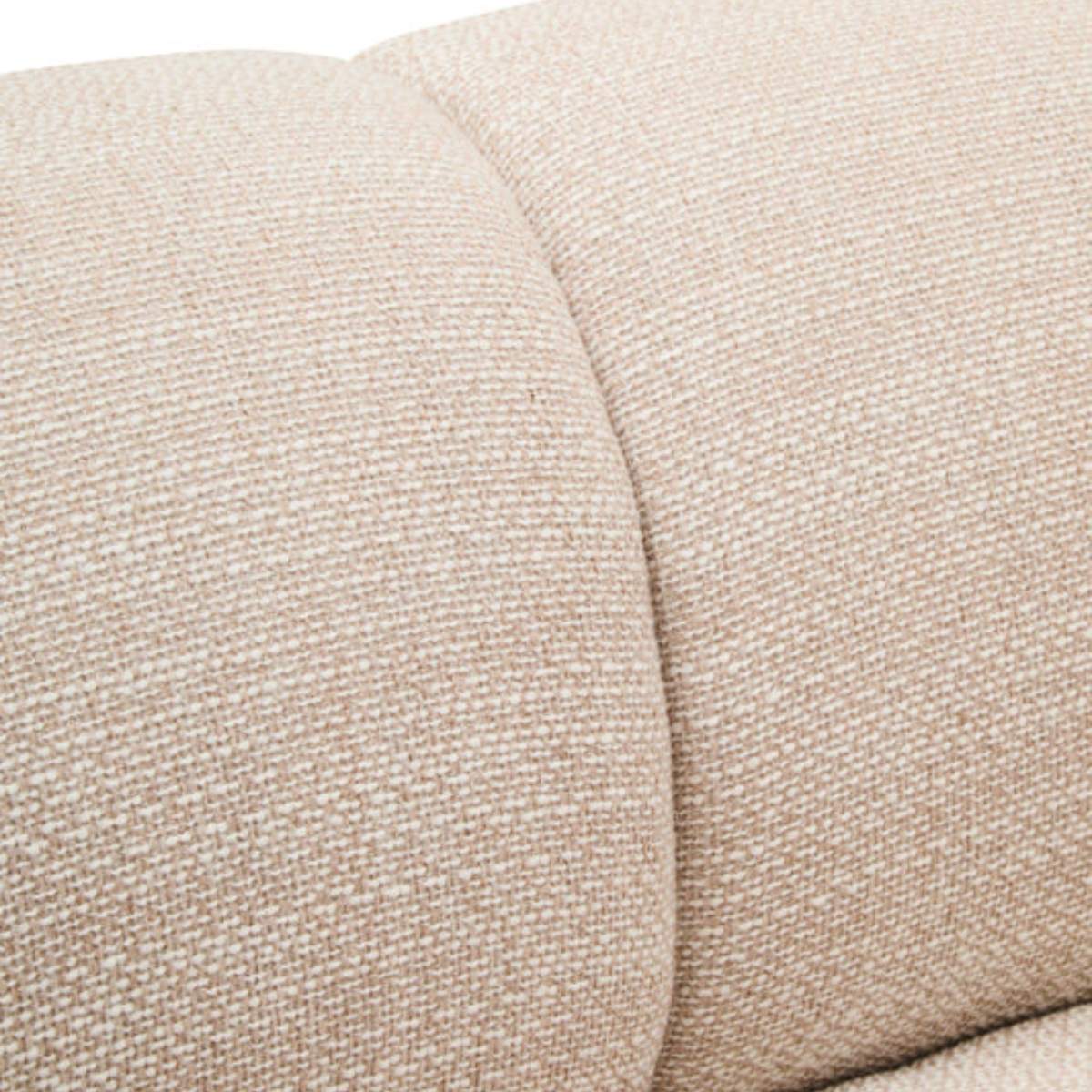 Beaumonde Home Ordona Cream Linen Fabric 3 Seater Sofa