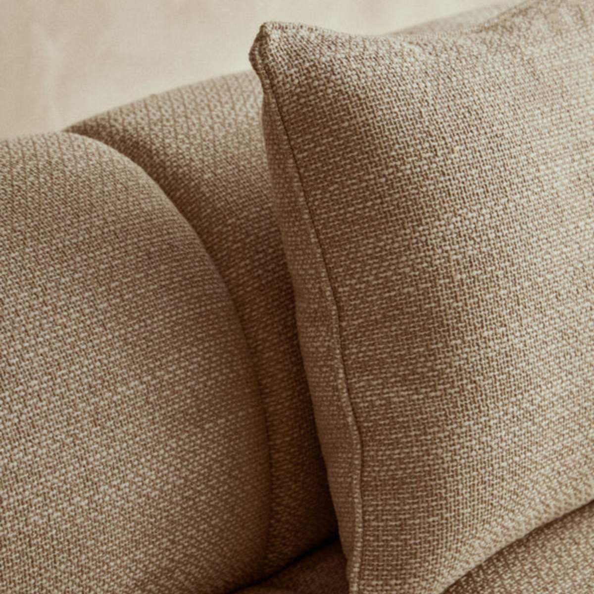 Beaumonde Home Ordona Cream Linen Fabric 3 Seater Sofa