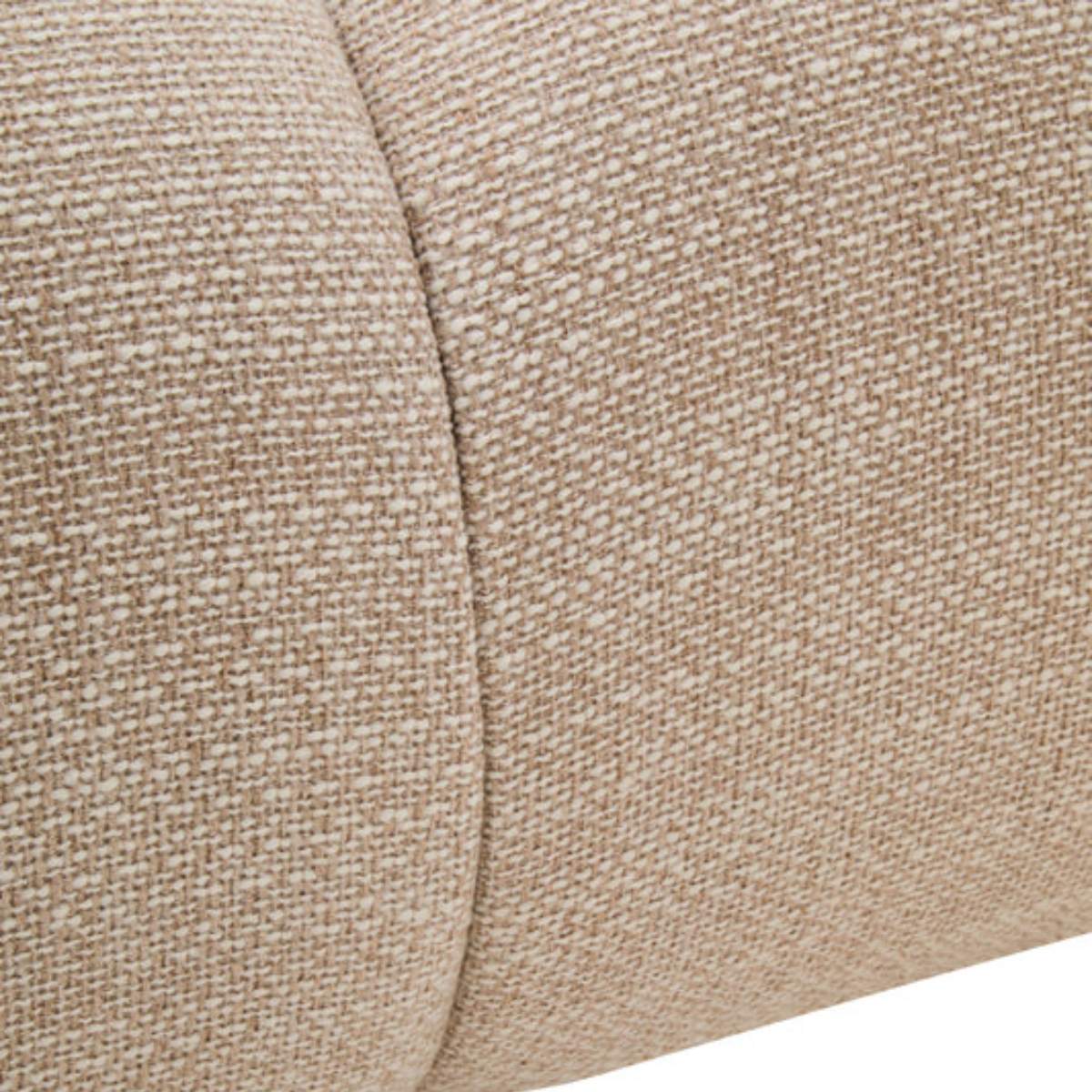 Beaumonde Home Ordona Cream Linen Fabric 3 Seater Sofa