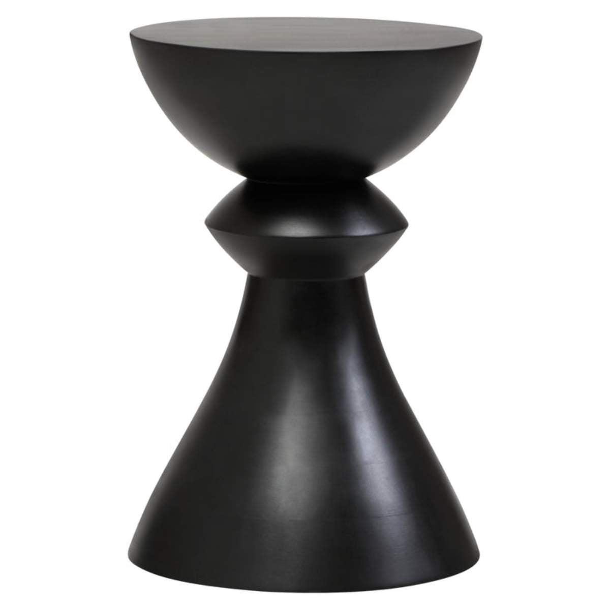 Beaumonde Home Walsa Black Finish Mango Wood Accent Side Table
