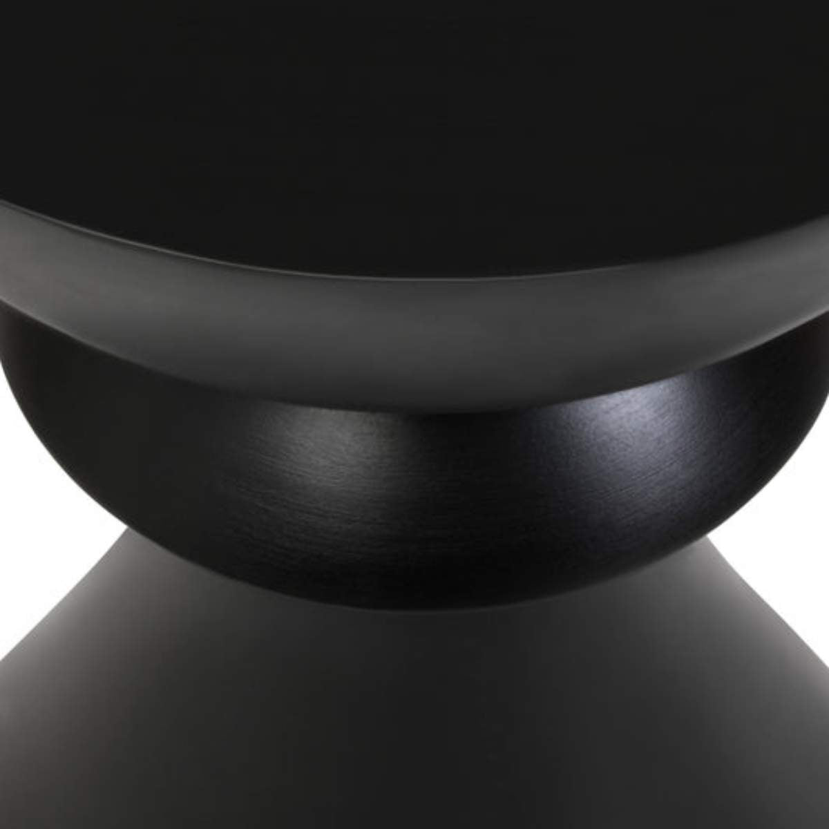 Beaumonde Home Walsa Black Finish Mango Wood Accent Side Table