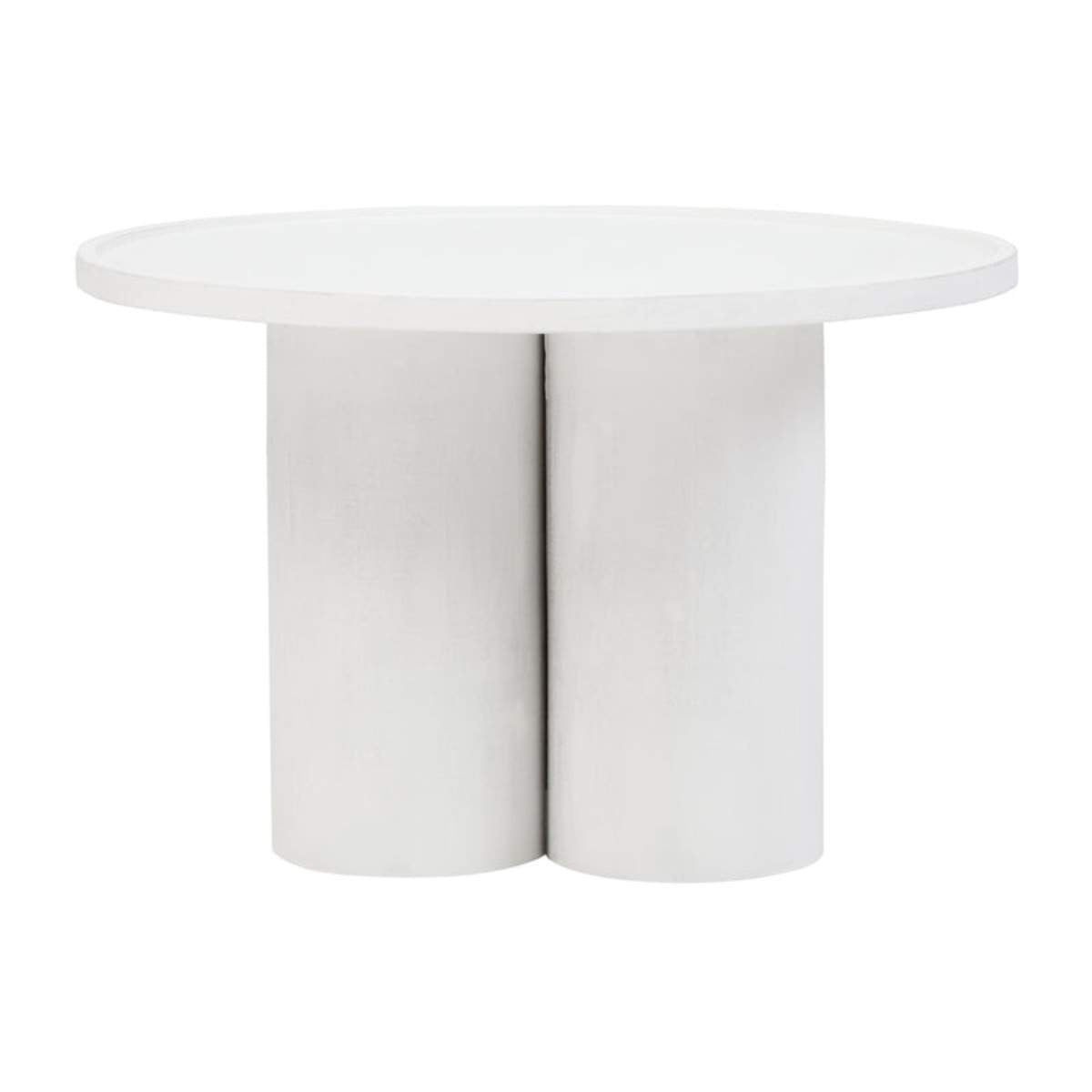 Beaumonde Home Walsa Whitewash Mango Wood Column Detail Coffee Table