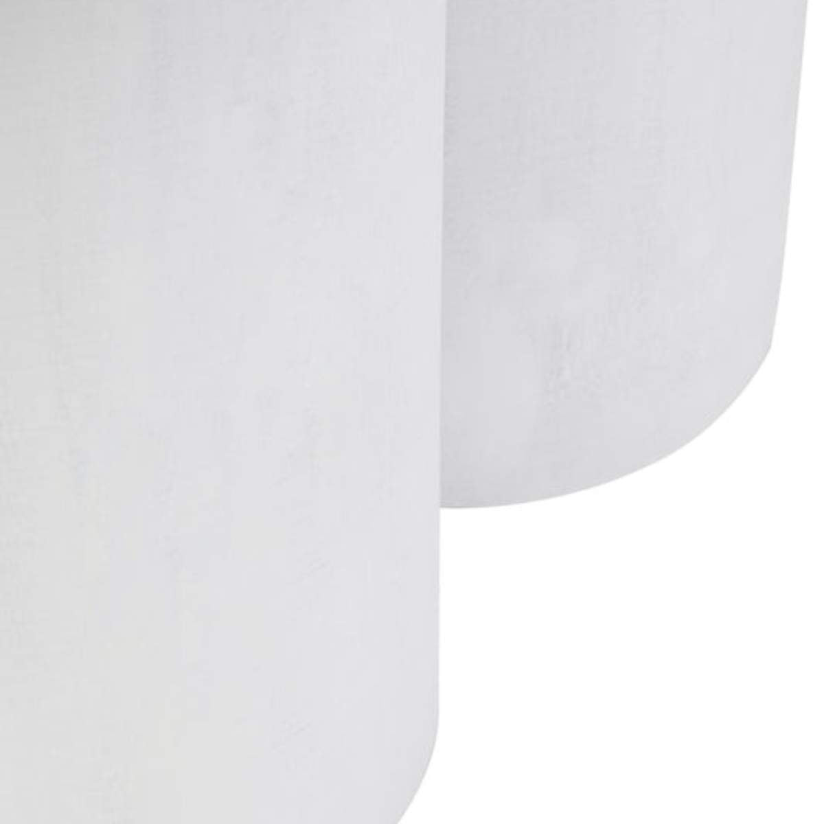 Beaumonde Home Walsa Whitewash Mango Wood Column Detail Coffee Table