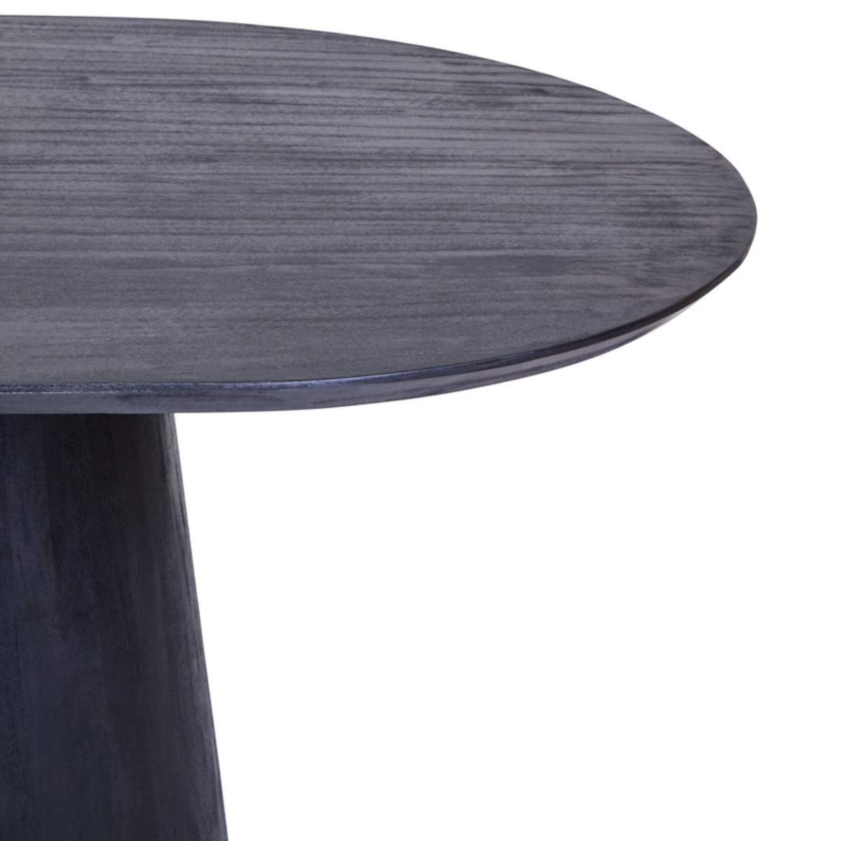 Beaumonde Home Perdoba Oval Mango Wood Black Finish Dining Table