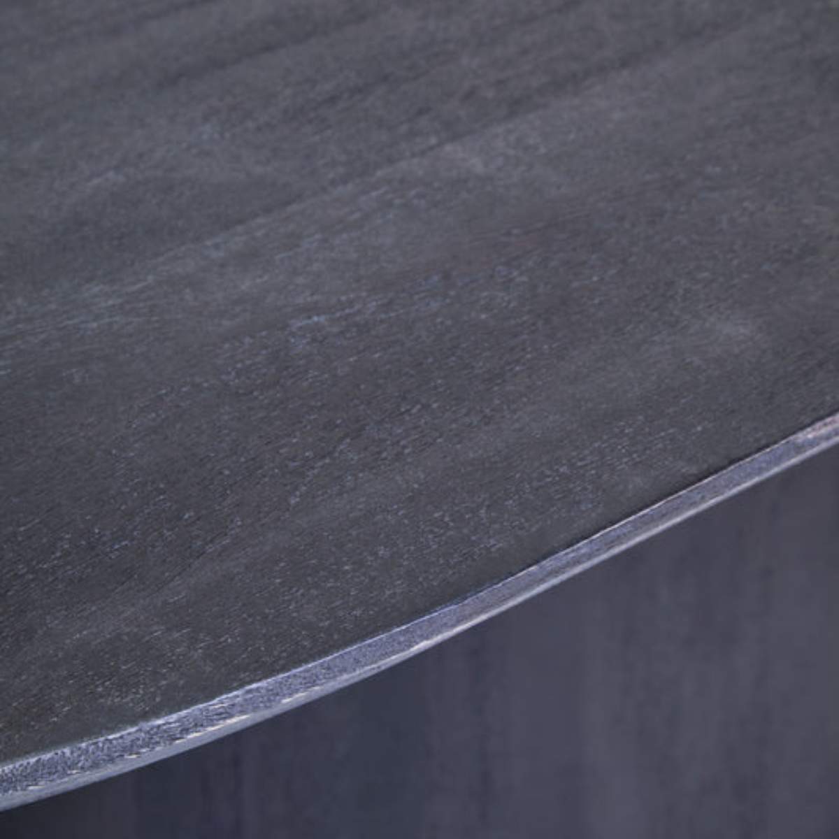 Beaumonde Home Perdoba Oval Mango Wood Black Finish Dining Table