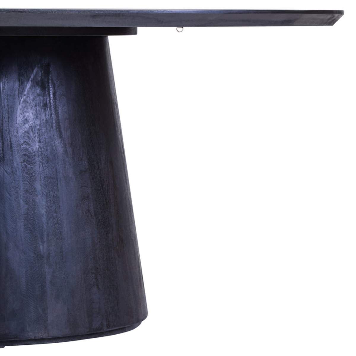 Beaumonde Home Perdoba Oval Mango Wood Black Finish Dining Table