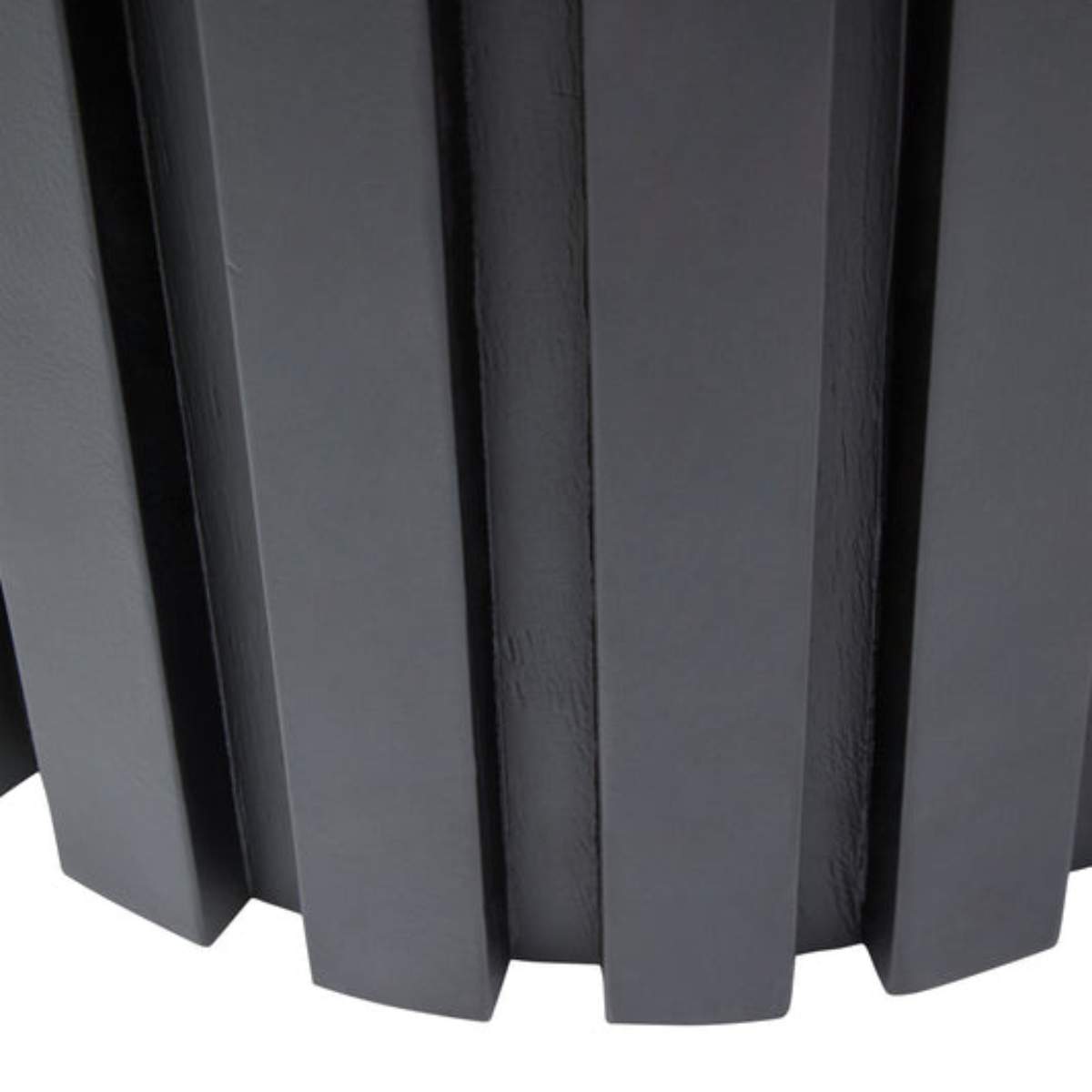 Beaumonde Home Perdoba Ridge Base Mango Wood Black Finish Texture Fabric Bench