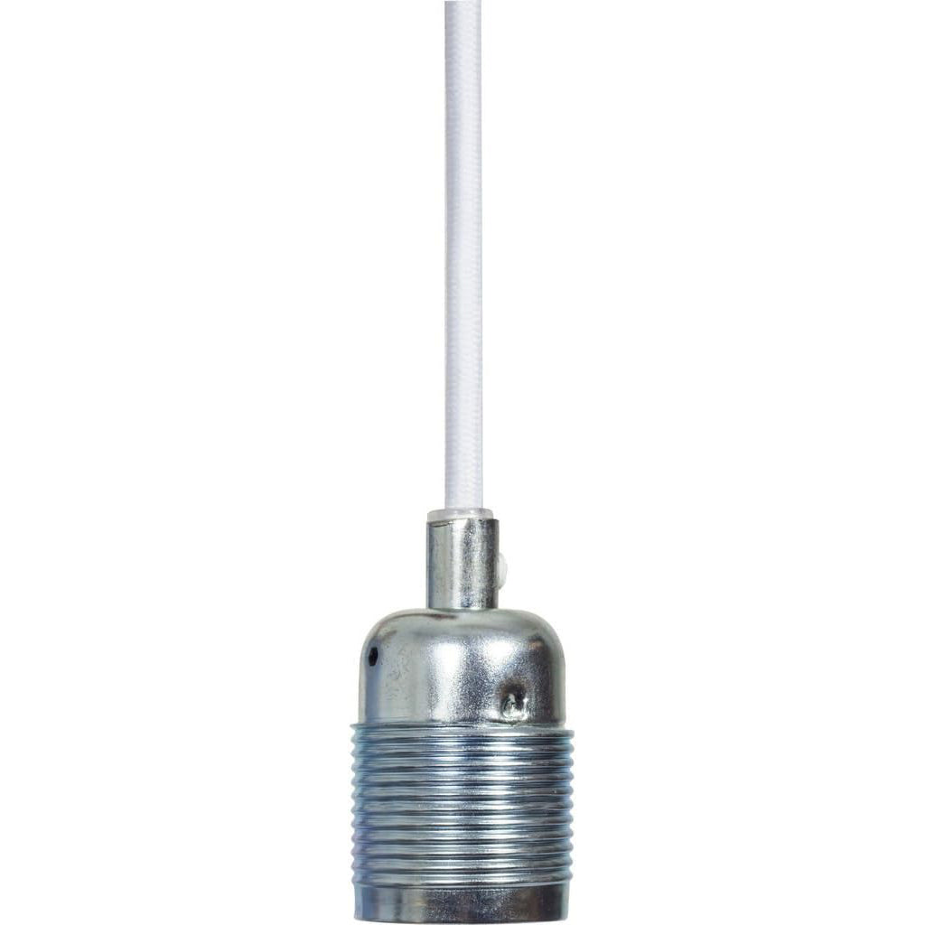 Frama E27 Pendant Steel / White Cable-Beaumonde