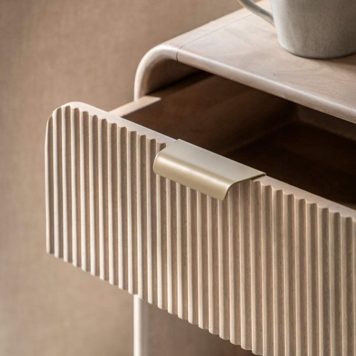 Gallery Direct Colonna 1 Drawer Bedside 450x400x550mm