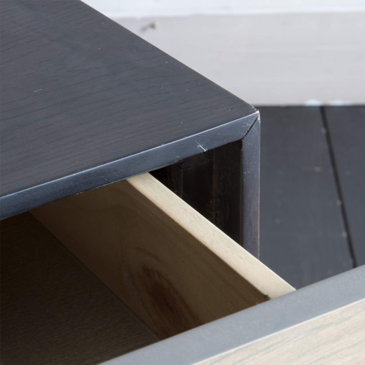 Gallery Direct Carbury 1 Drawer Bedside Table 400x400x500mm