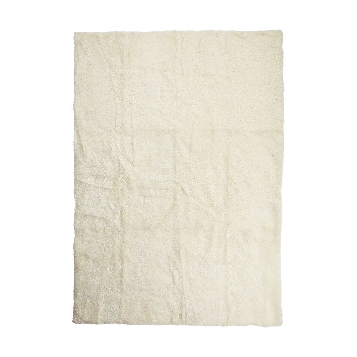 Natures Collection Short Wool Curly Sheepskin Design Rug