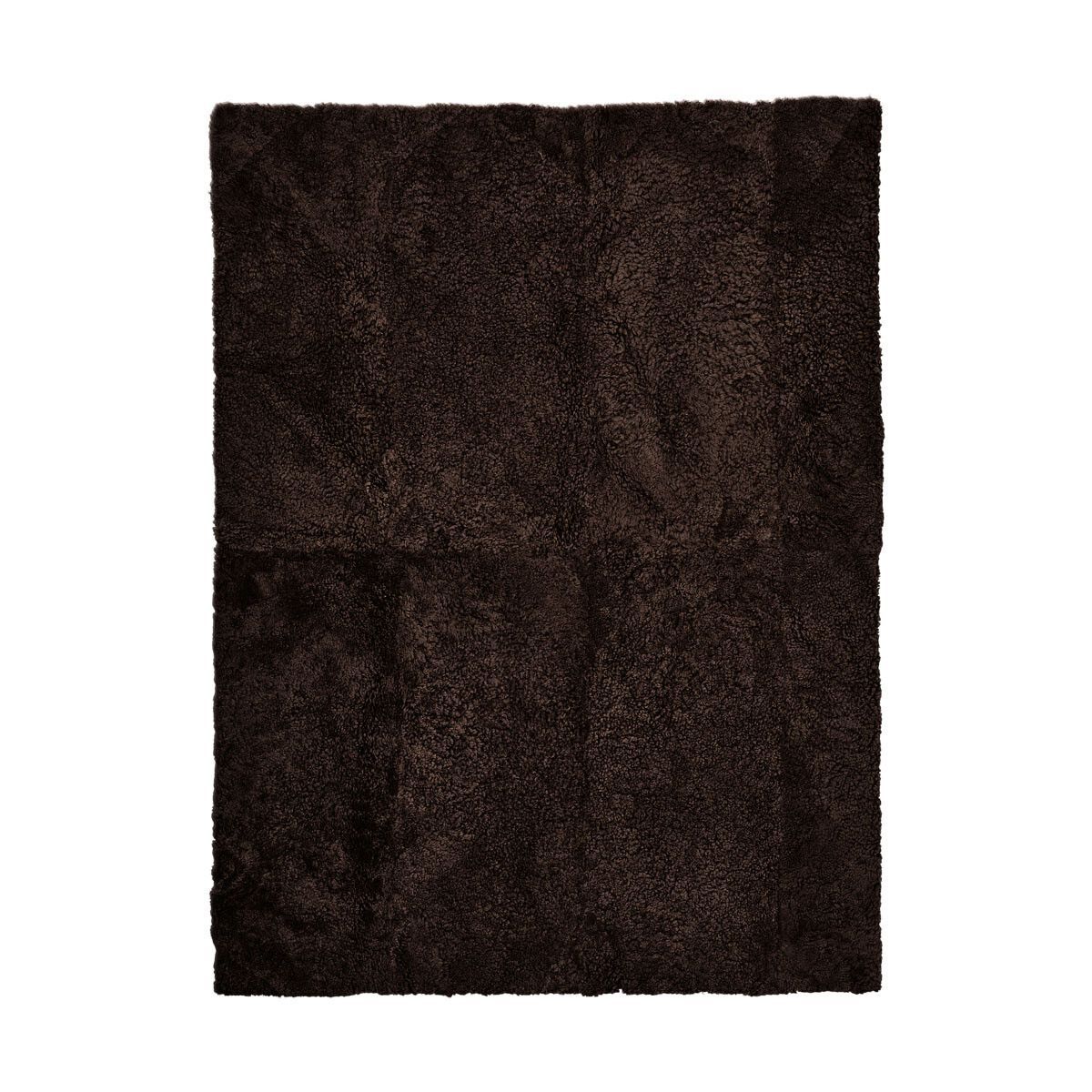 Natures Collection Short Wool Curly Sheepskin Design Rug