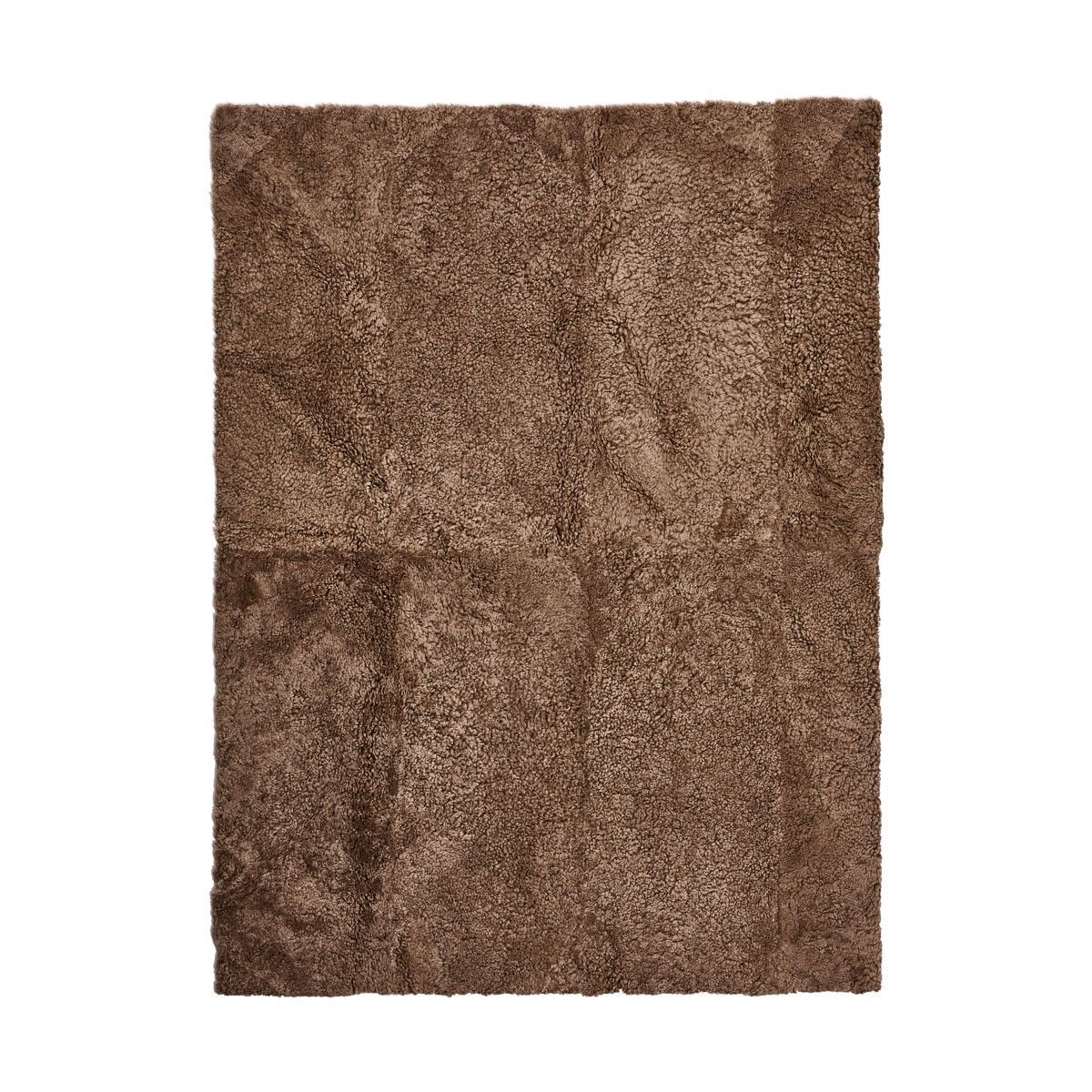 Natures Collection Short Wool Curly Sheepskin Design Rug