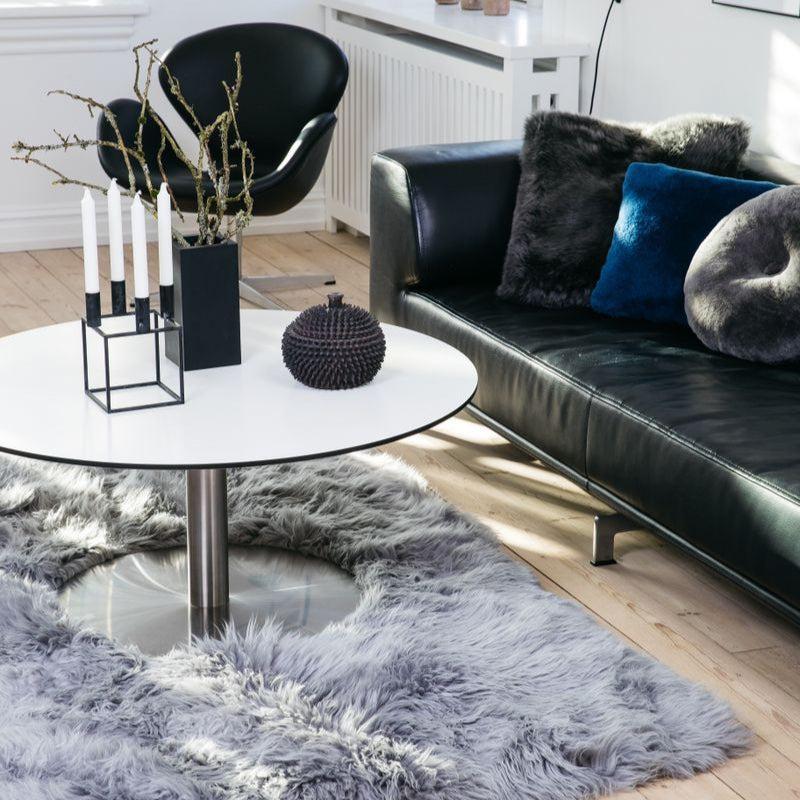 Natures Collection Long Wool Sheepskin Design Rug