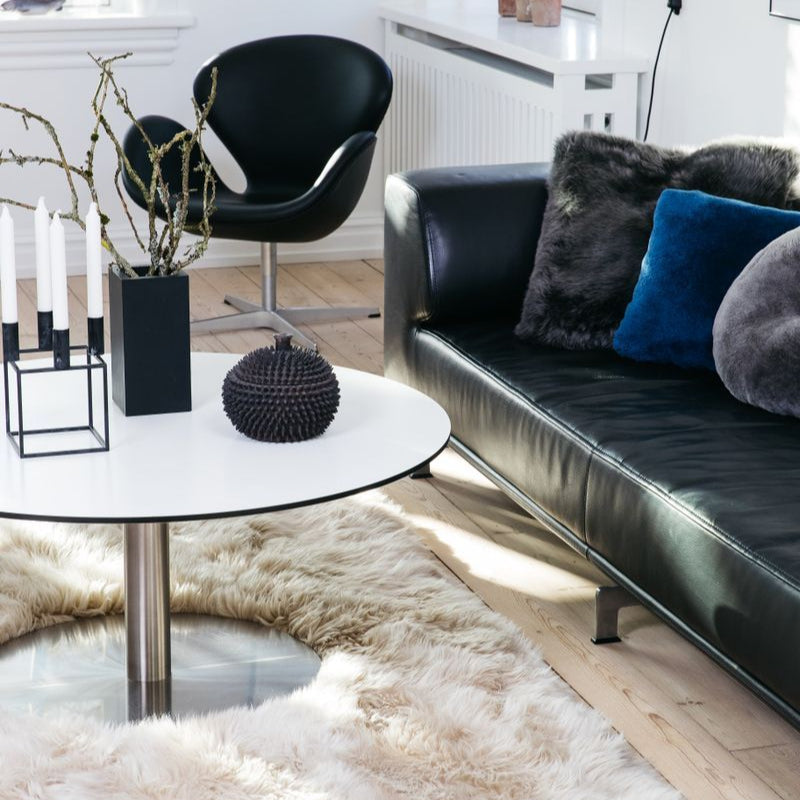Natures Collection Long Wool Sheepskin Design Rug