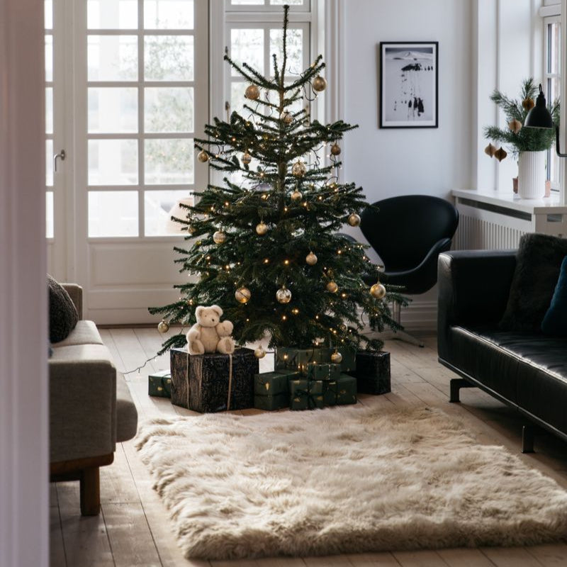 Natures Collection Long Wool Sheepskin Design Rug
