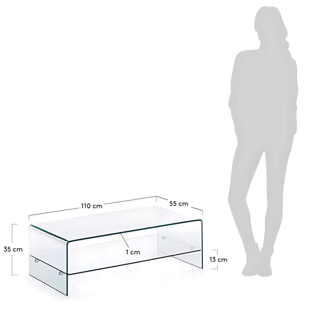 Kave Home Burano Glass Coffee Table