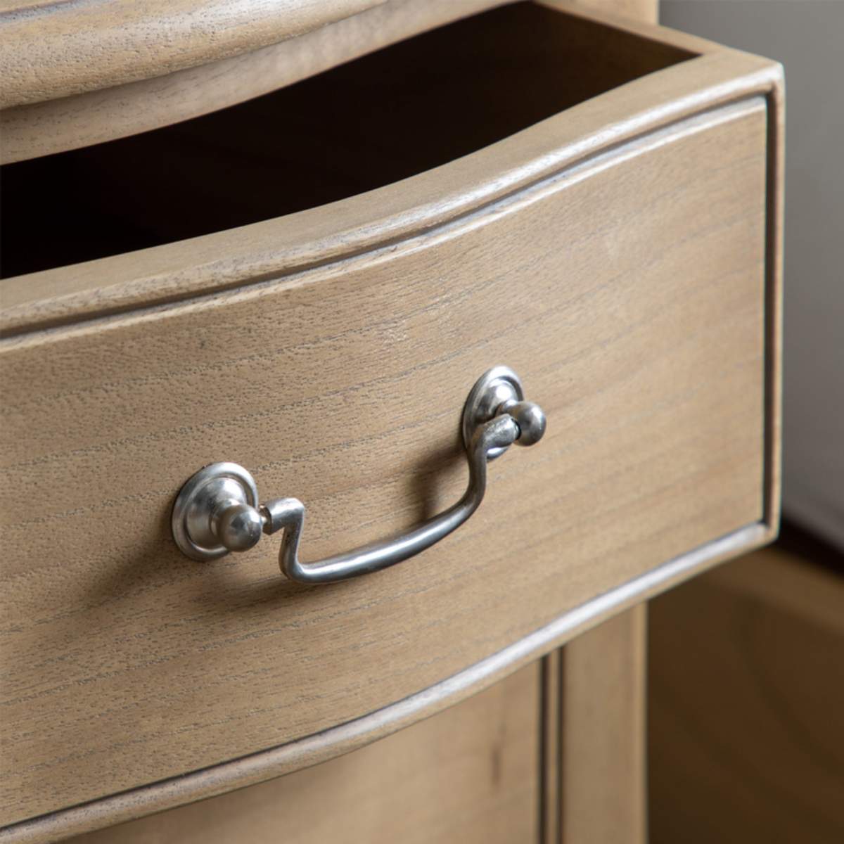 Gallery Direct Chic Bedside Table Weathered 470x400x695mm