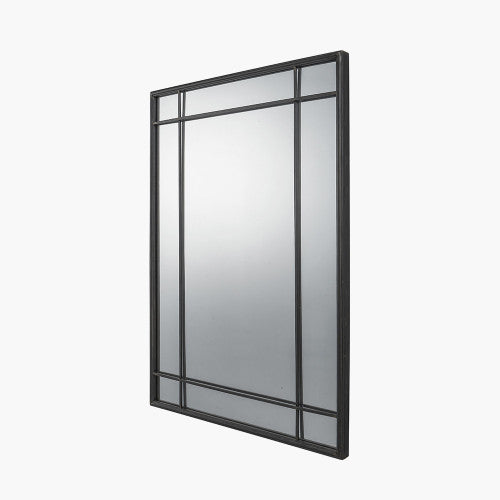 Beau&Co Antique Bronze Metal Rectangular Wall Mirror