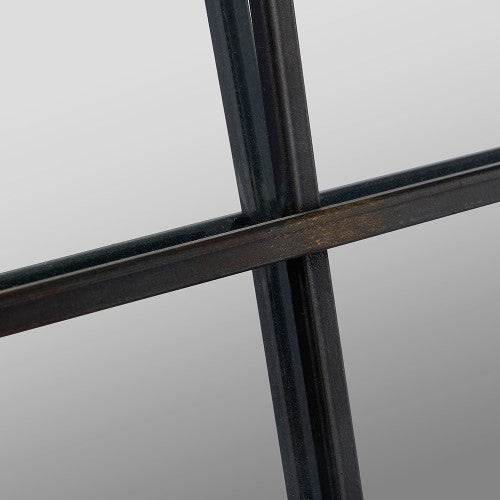 Beau&Co Antique Bronze Metal Rectangular Wall Mirror