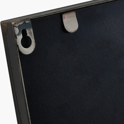 Beau&Co Antique Bronze Metal Rectangular Wall Mirror