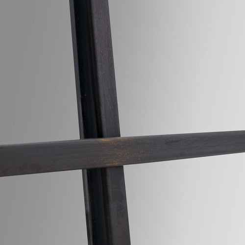 Beau&Co Antique Bronze Metal Rectangular Floor Mirror