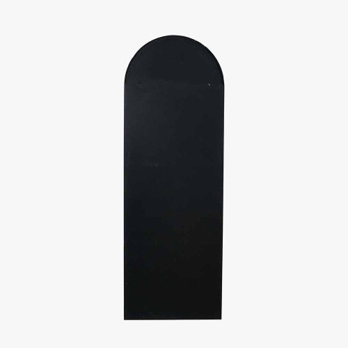 Beau&Co Black Metal Slim Frame Arch Floor Mirror