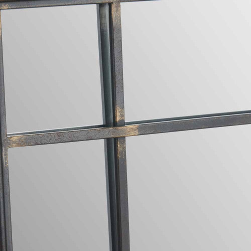 Pacific Lifestyle Antique Bronze Metal Square Wall Mirror