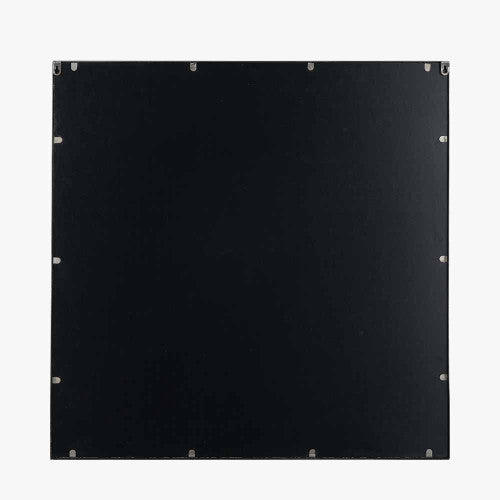 Pacific Lifestyle Antique Bronze Metal Square Wall Mirror