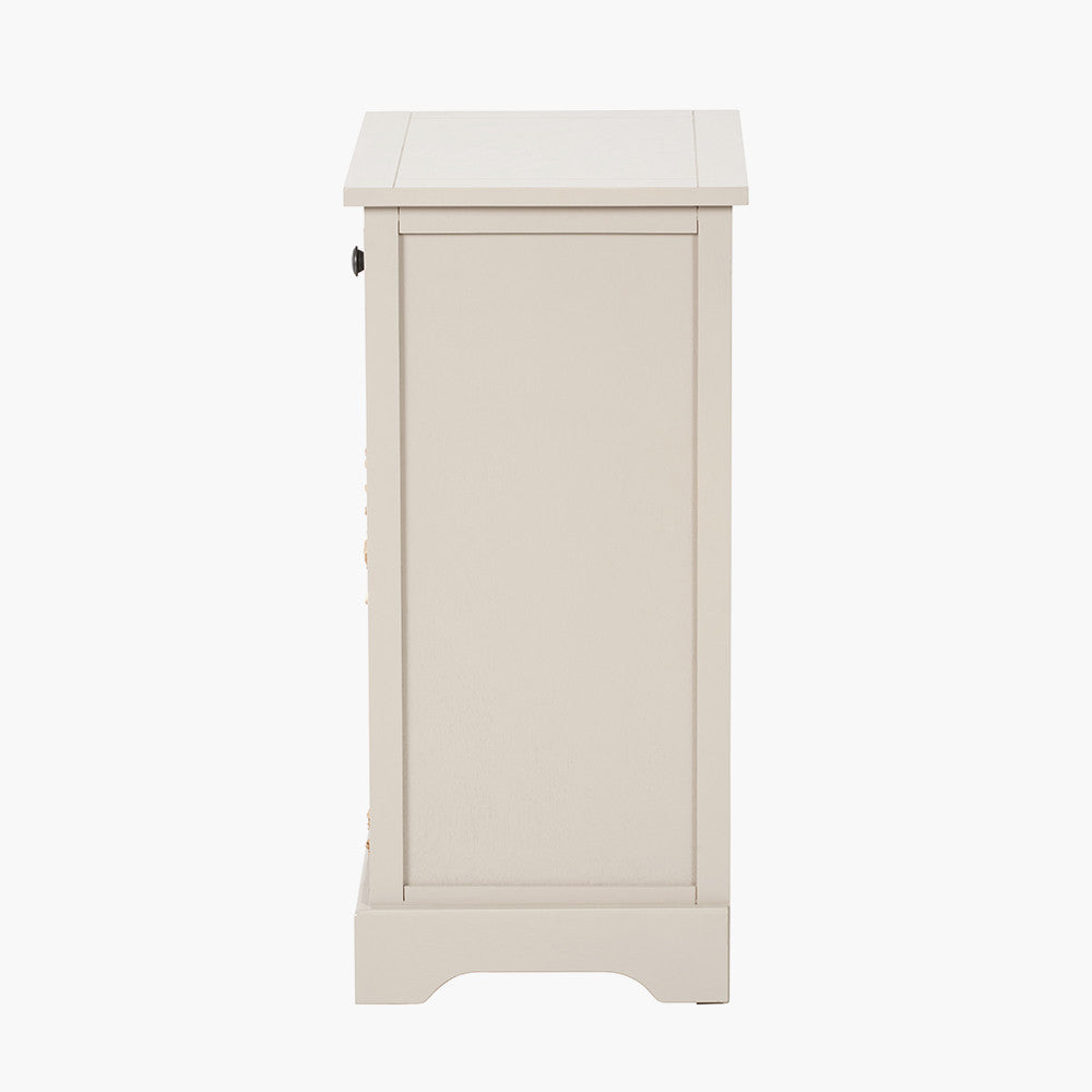 Pacific Lifestyle Devonshire Putty Pine Wood 1 Drawer 2 Basket Unit