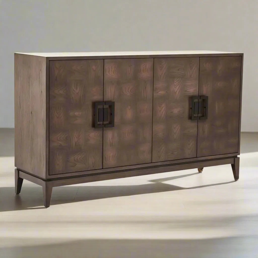Beaumonde Home Diablo 4 Door Antique Grey Sideboard-Beaumonde