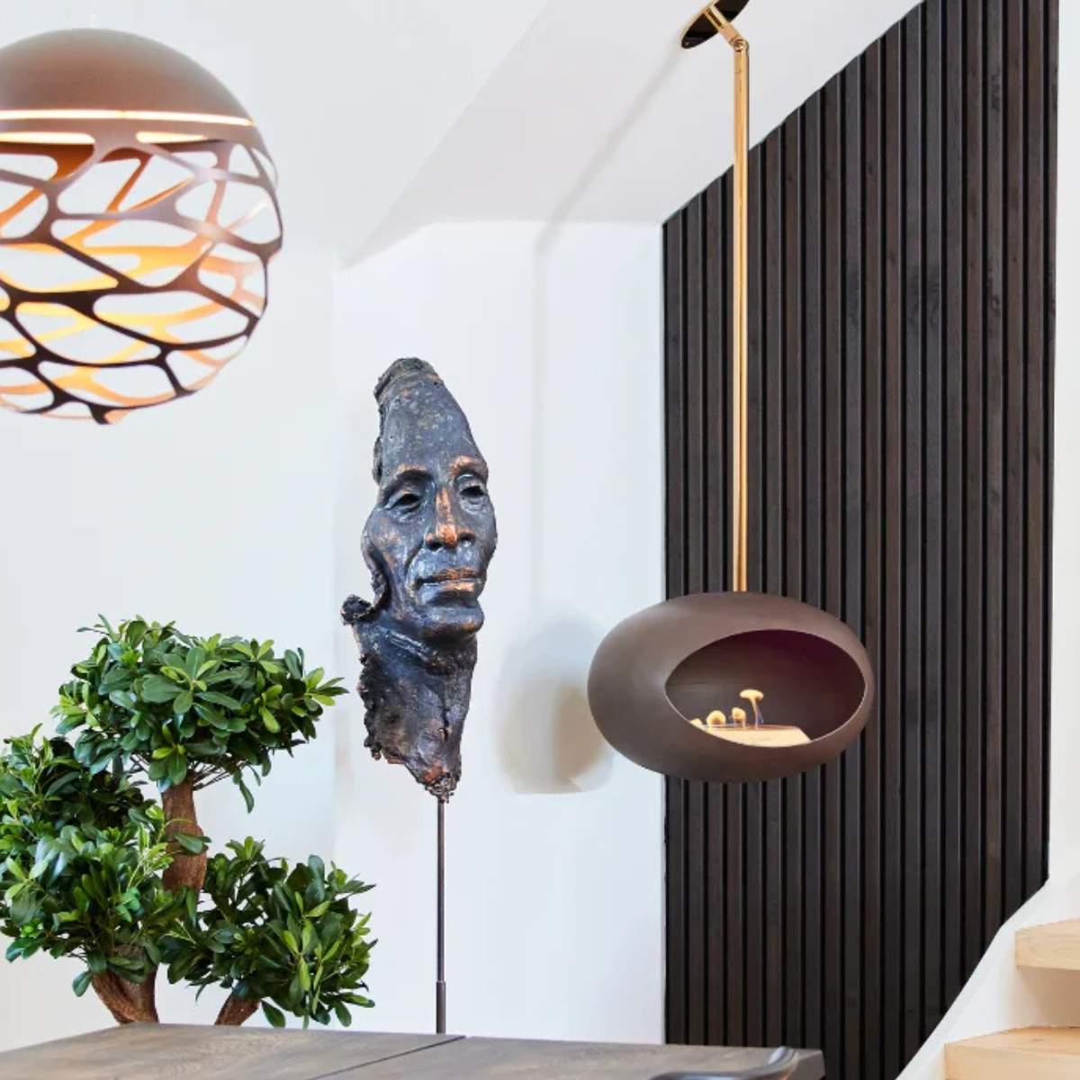 Le Feu Sky Bio Ethanol Fireplace - Mocca