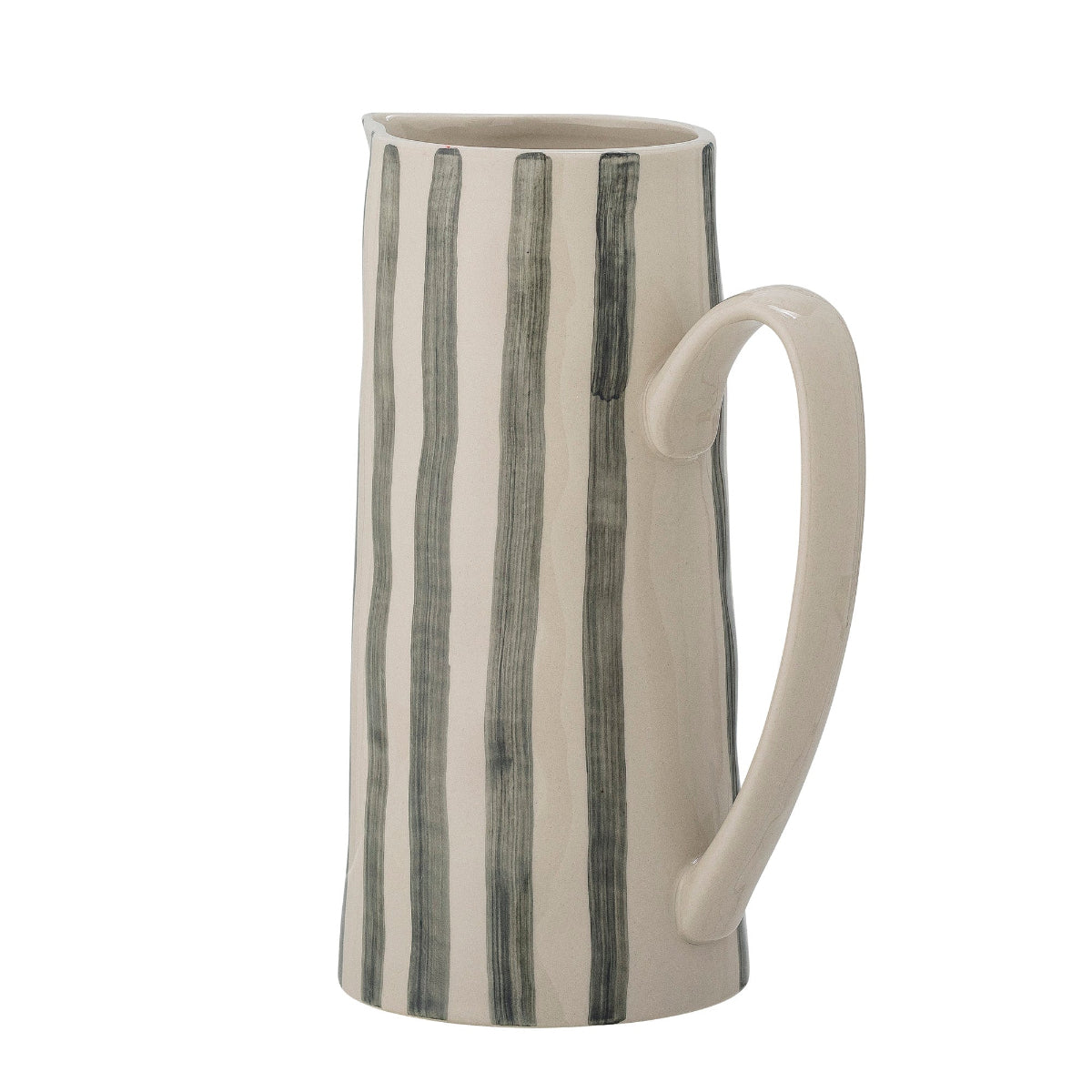Bloomville Begonia Jug, Green, Stoneware