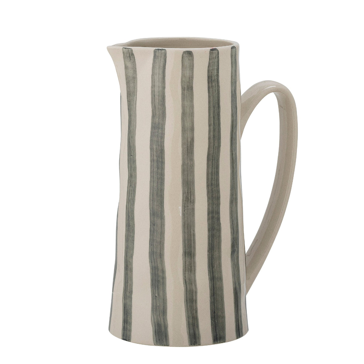 Bloomville Begonia Jug, Green, Stoneware