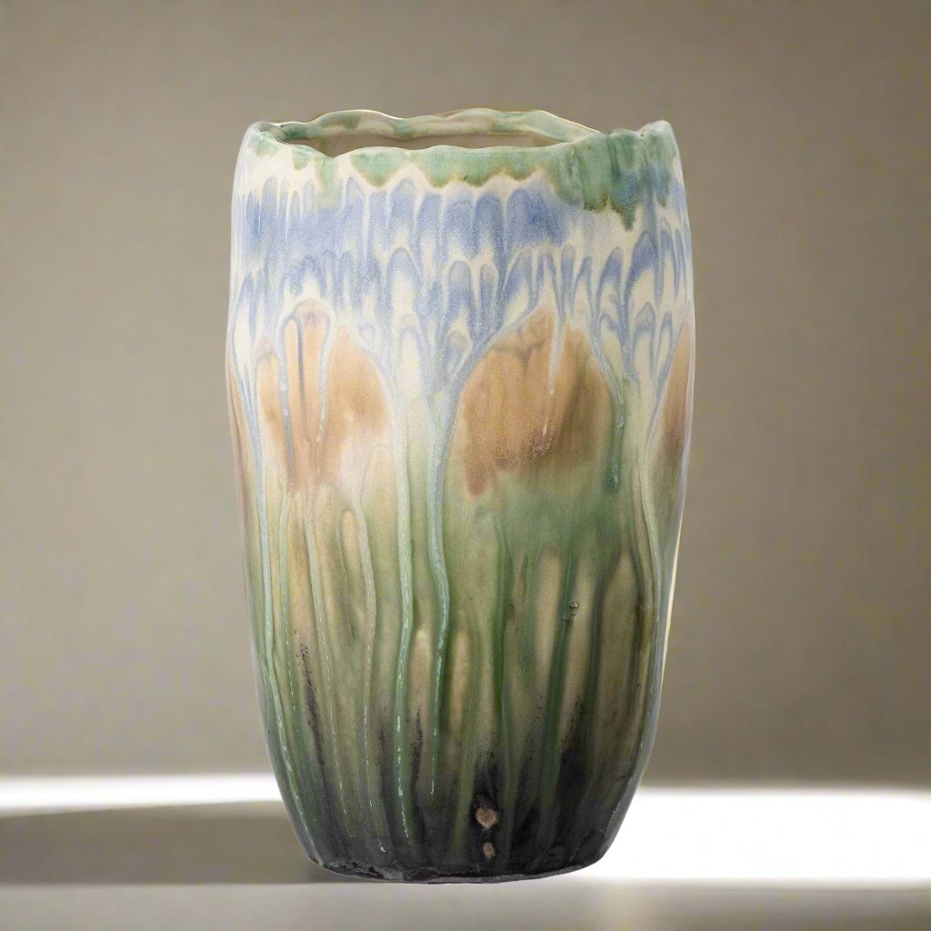 Creative Collection Mahasti Stoneware Vase - Green