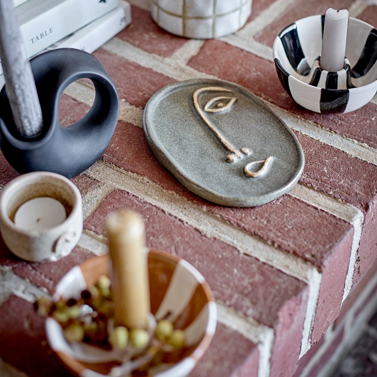 Bloomingville Eja Stripe Candle Holder