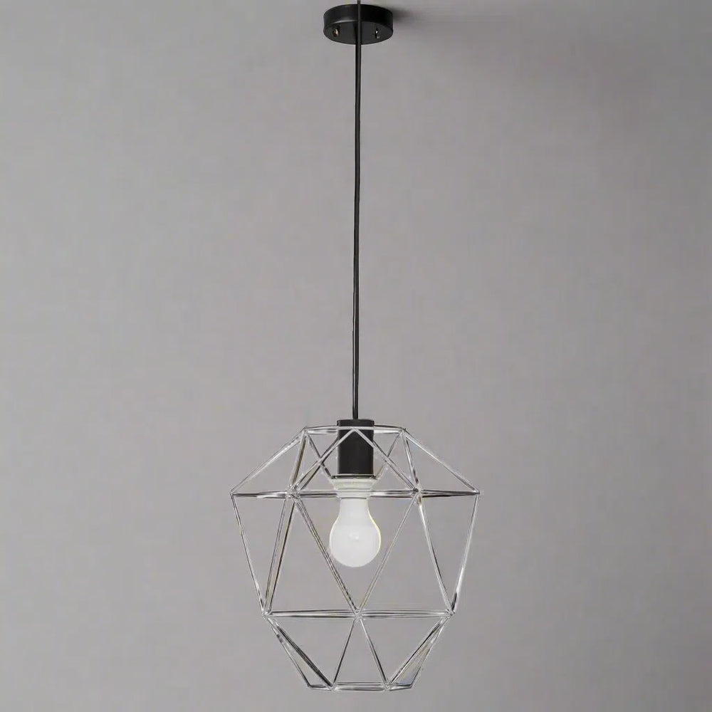 Beaumonde Home Geo Chrome Pendant Light-Beaumonde