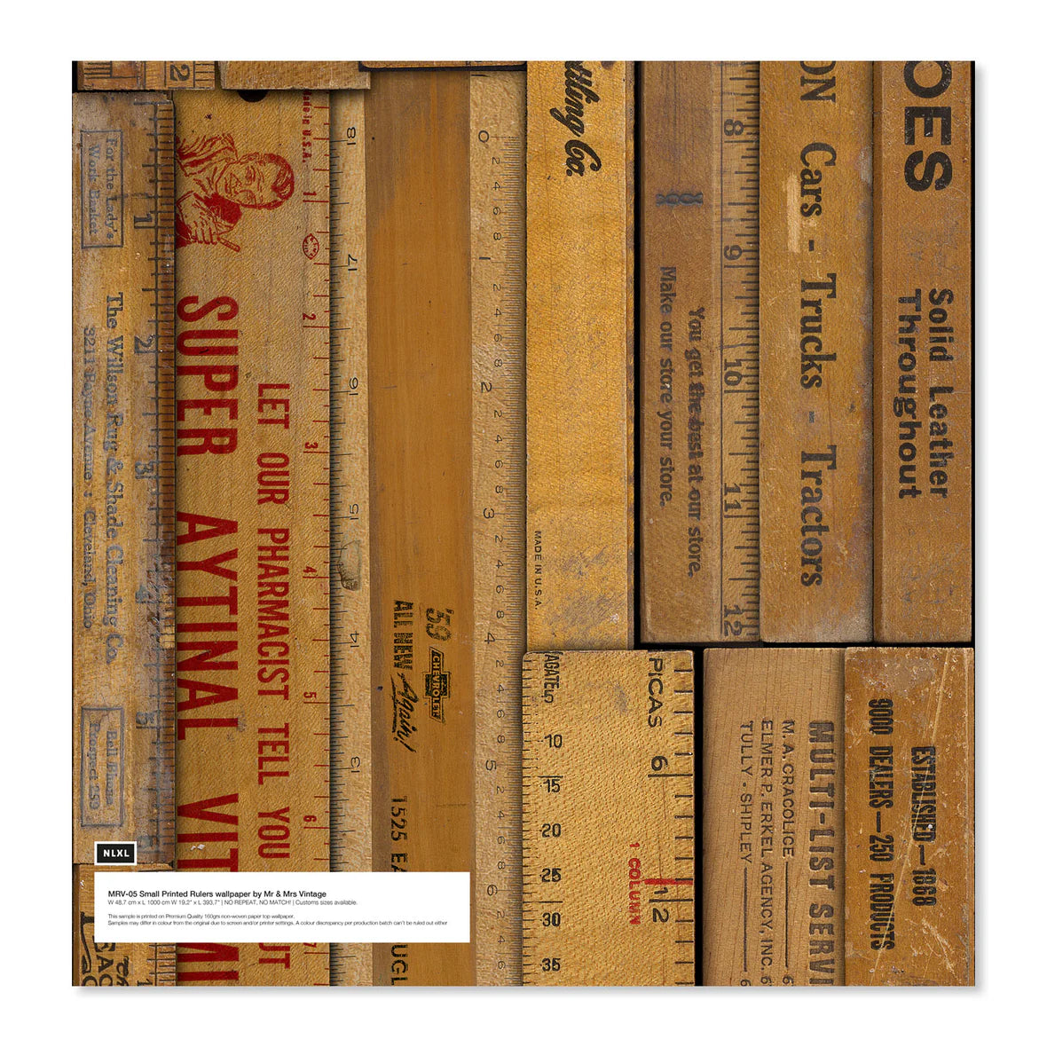 NLXL Rulers Small Wallpaper-Beaumonde