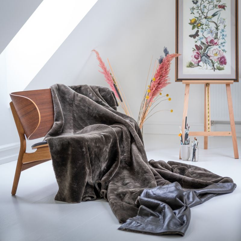 Natures Collection Throw of Australian Sheepskin | Short Wool | Double Face