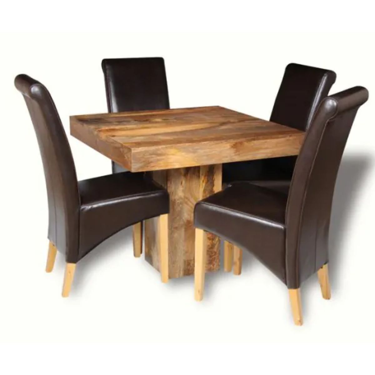 Trade Furniture 90cm Cube Dining Table & 4 Chairs