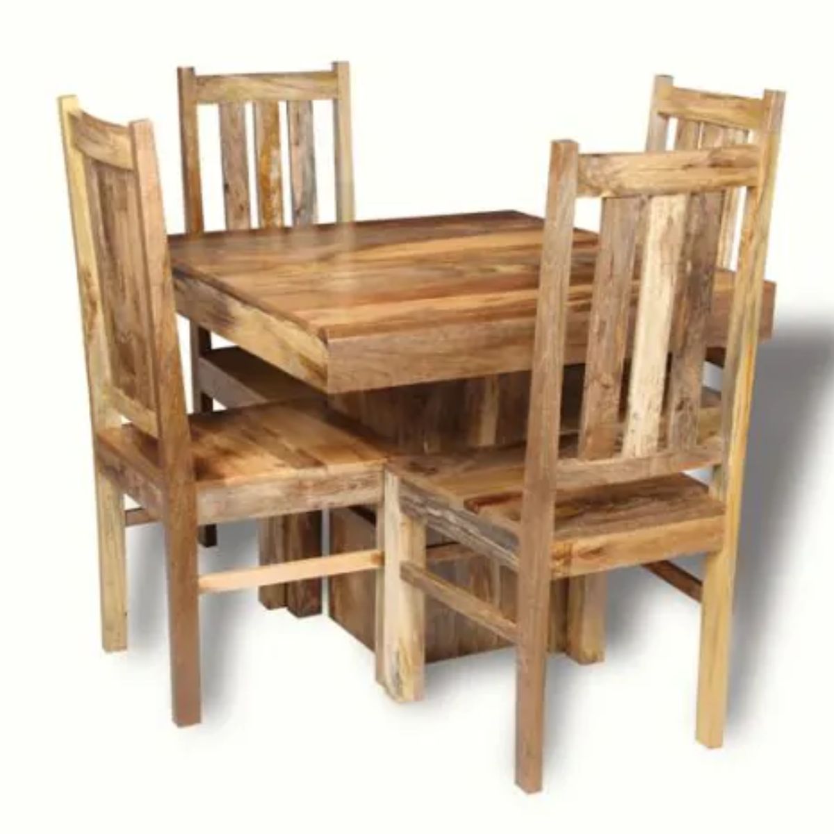 Trade Furniture 90cm Cube Dining Table & 4 Dakota Chairs