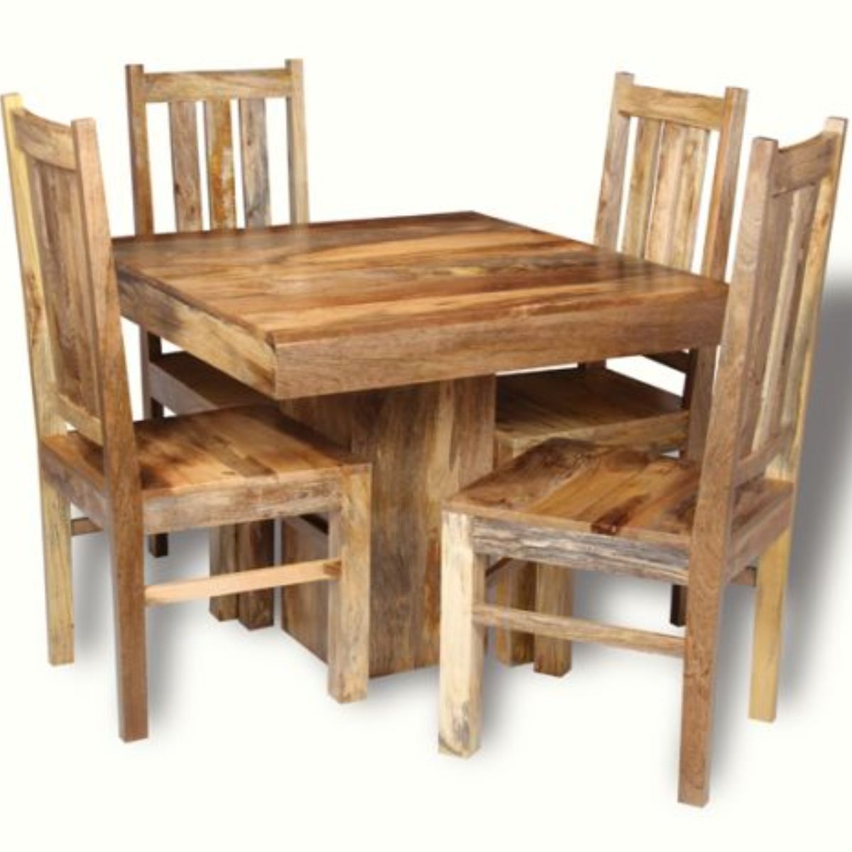 Trade Furniture 90cm Cube Dining Table & 4 Dakota Chairs