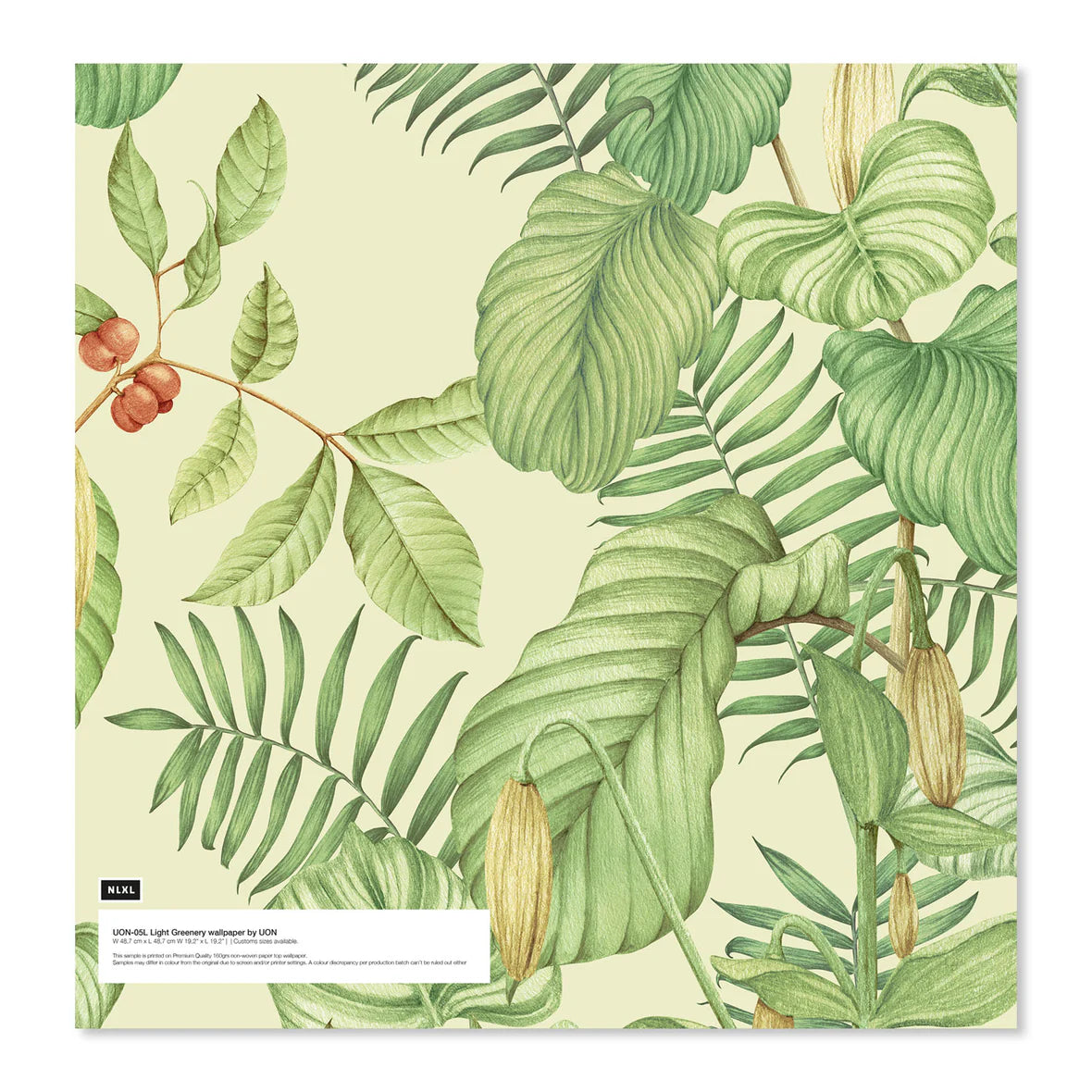 NLXL Light Greenery Light Wallpaper