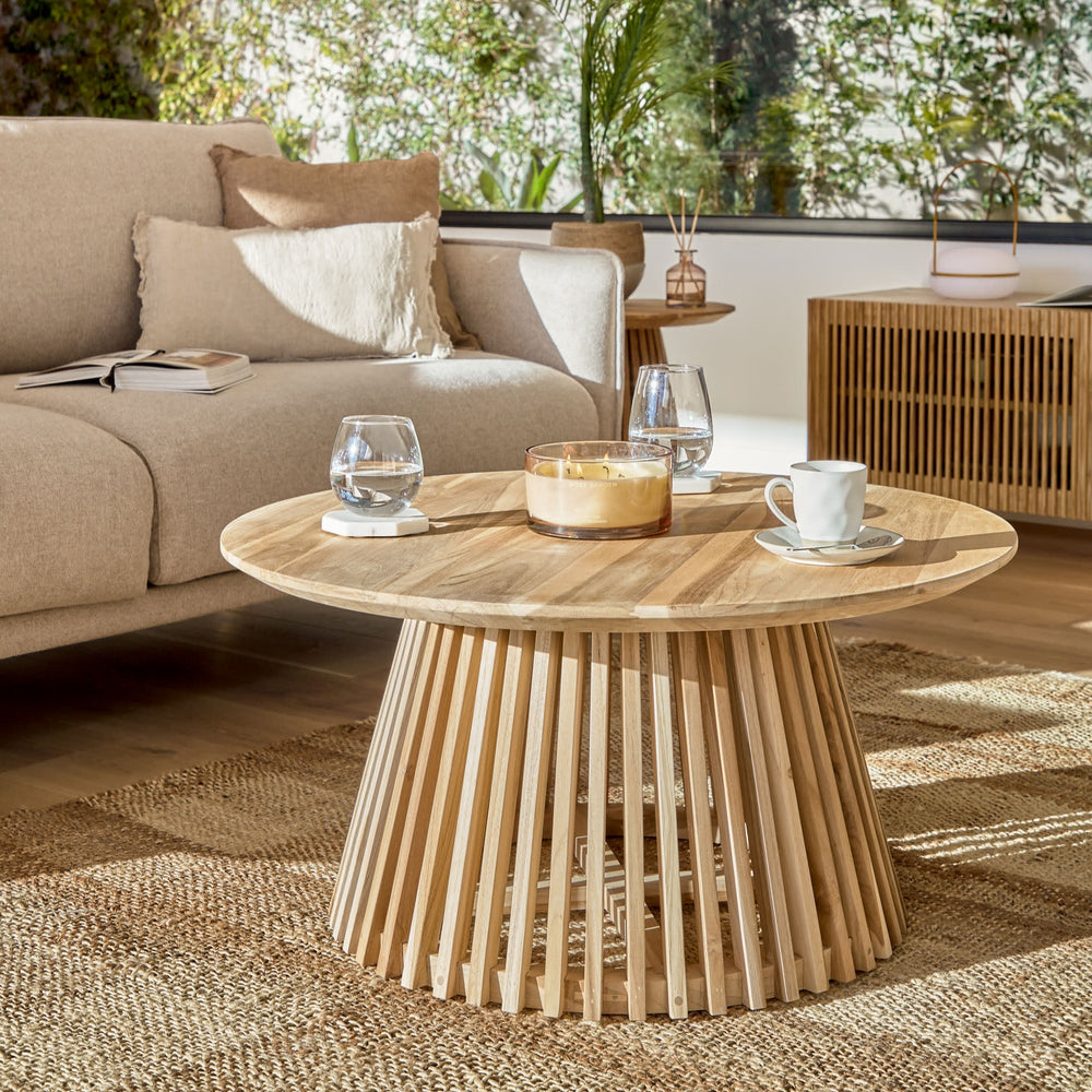 Jeanette Natural Coffee Table 80cm-Beaumonde