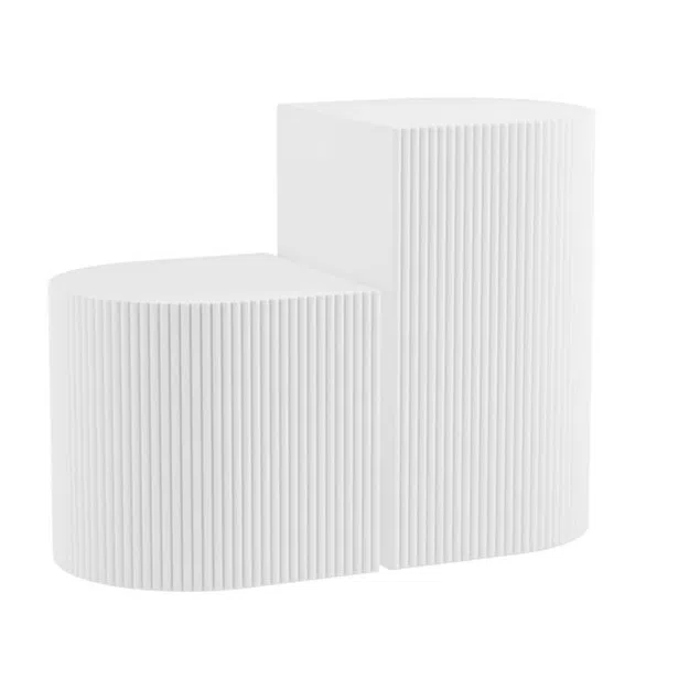 HO+ME Reeve Side Tables In White